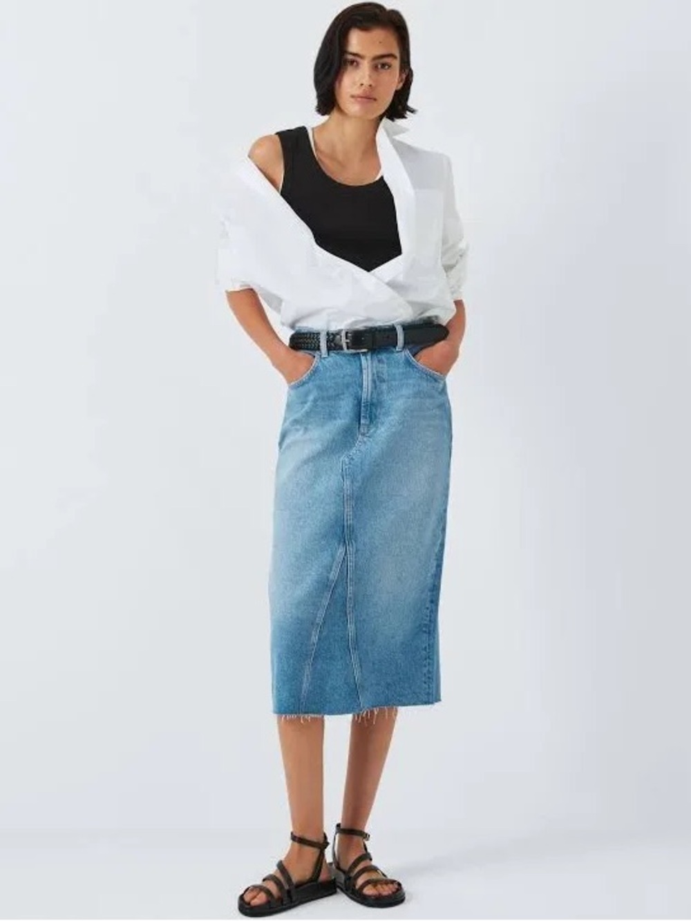 RAILS NWT HIGHLAND RAW SKIRT BAJA BLUE 31